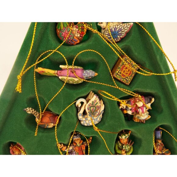 Jim Shore Heartwood Creek Twelve Days of Christmas Mini Ornaments Boxed Set 2006 - Picture 10 of 16